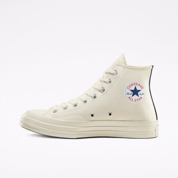 Converse Chuck Taylor All Star 70 Hi Comme des Garcons PLAY White - Picture 8 of 10